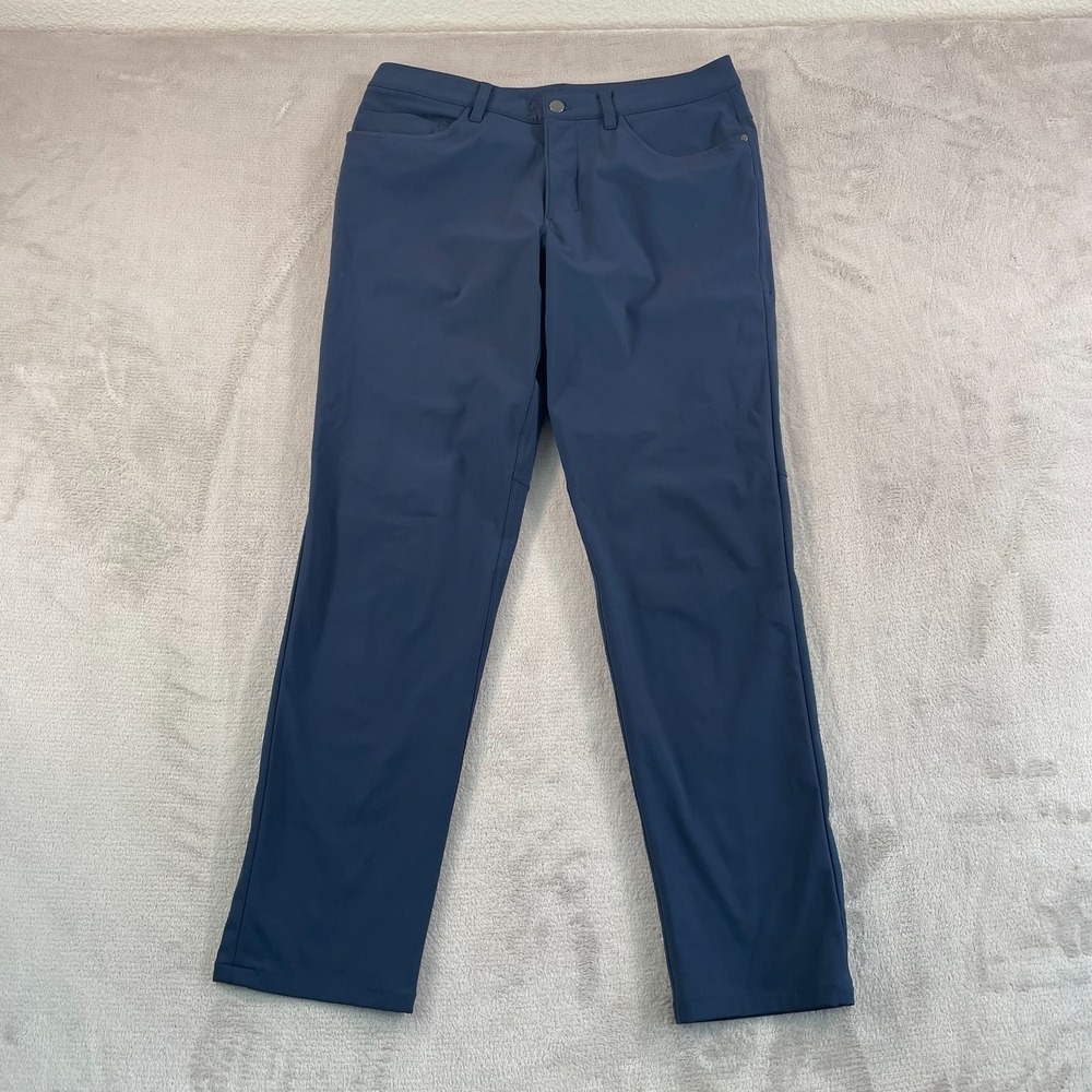 Lululemon ABC Classic Fit Pants Men 32x31 True Navy Warpstreme Stretch Golf $128